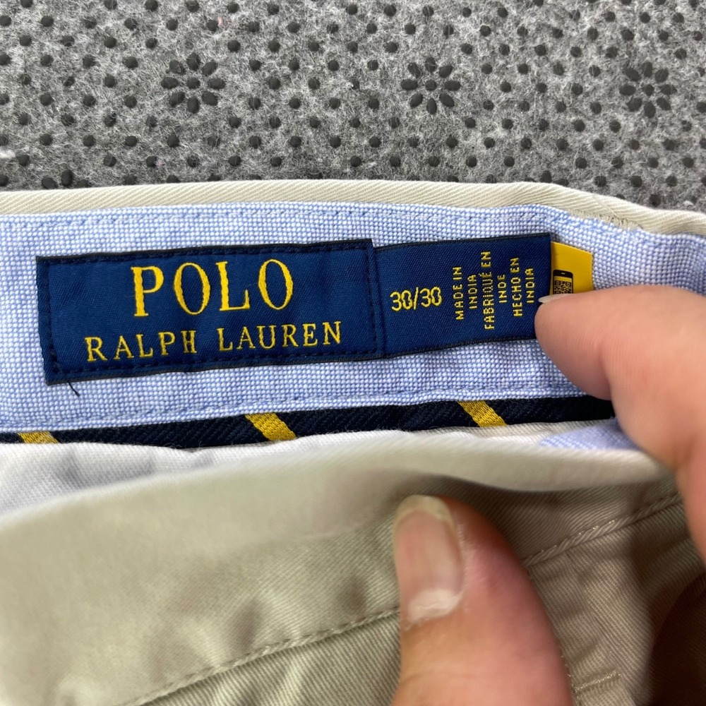 Polo Ralph Lauren Bedford Stretch Classic Fit Chinos Tan Khaki Mens 30/30 - Picture 3 of 10